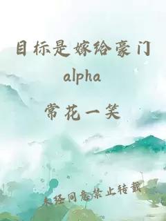 目標(biāo)是嫁給豪門alpha